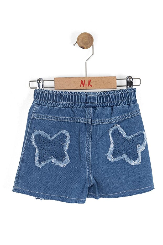 Jazz şort Etek - Mavi - 3