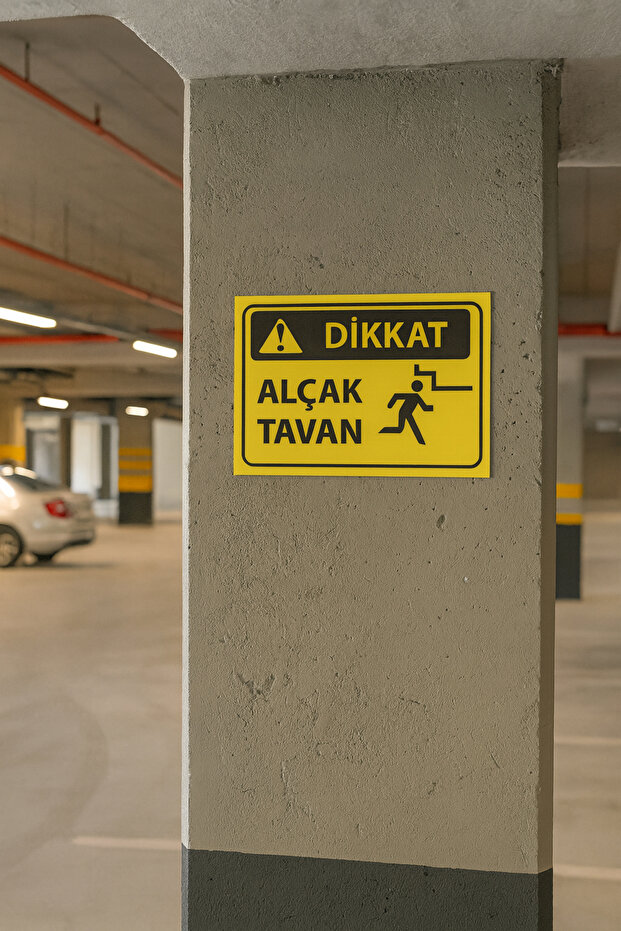 Low Ceiling 2-Pack Forex Warning Sign - 1