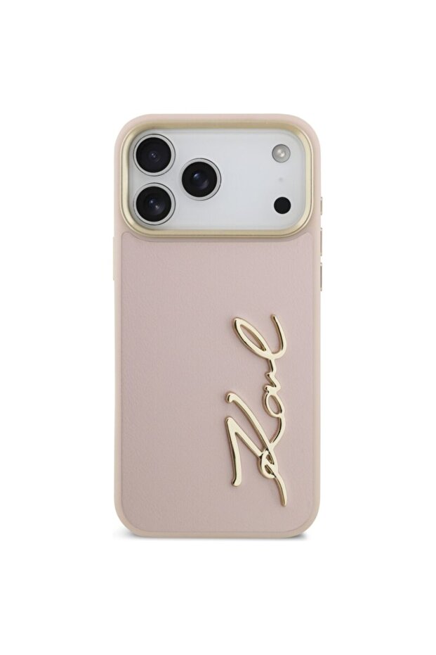 iPhone 17 Pro Max Hardcase Script Logo, roz - 2