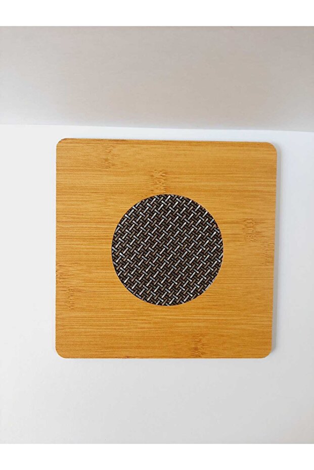 Wooden Trivet Tea Pot Coaster Square Wicker Pot Holder Tea Pot Mat