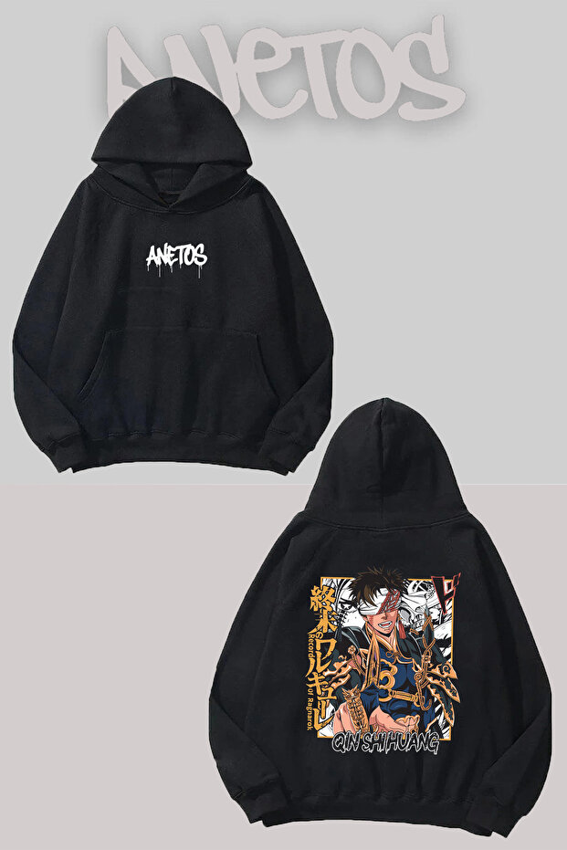 Record of Ragnarok Back Printed Black Hooded Sweatshirt