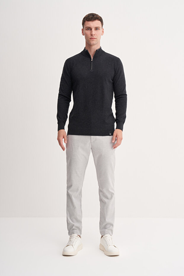 Premium Courspoun Slim Fit Half Fisherman Sweater-33250