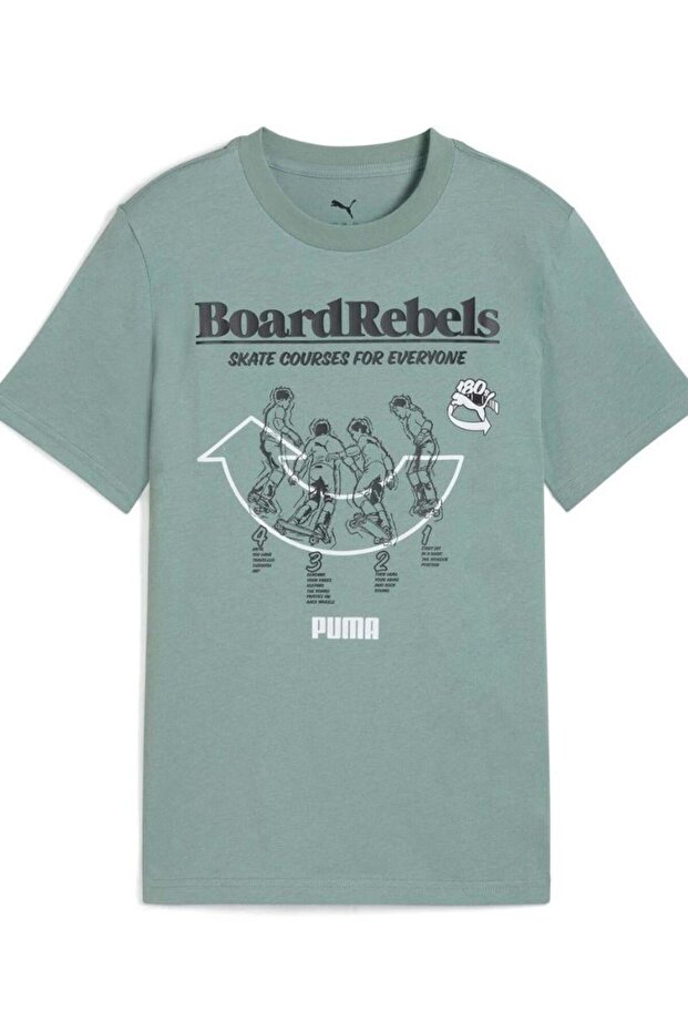 Mid90S Graphic Tee I-Green Moon T-Shirt-Green