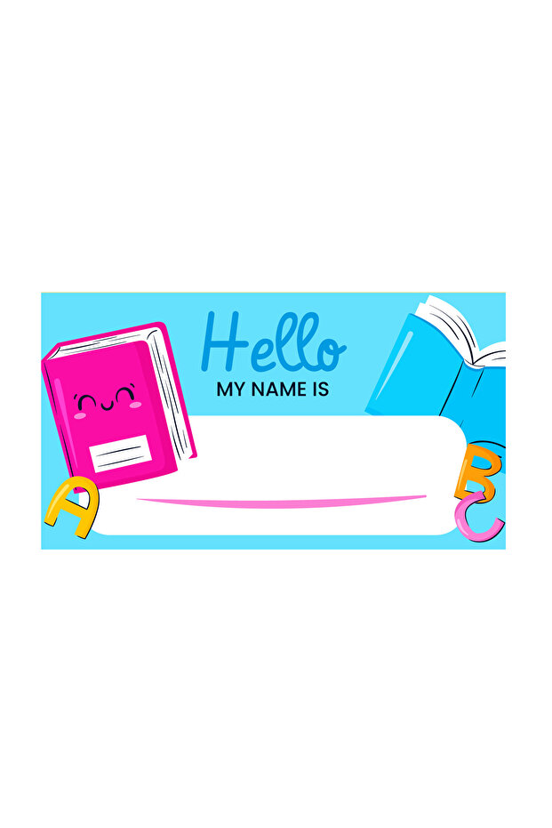 Hello Themed Sticker Set (7.5X15 cm 24 Pieces)