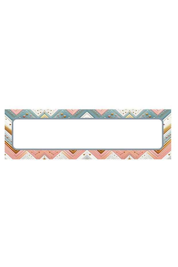 Colorful Patterned Sticker Set (9X30 cm 12 Pieces)