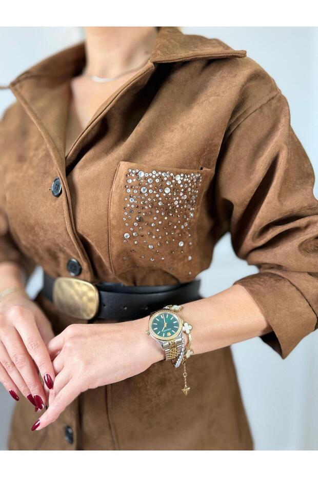 Taba Cep Taşlı Ceket - 6