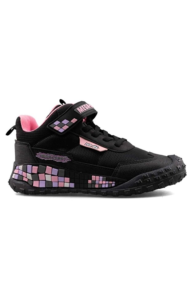812 Girls' Black/Pink Waterproof Sports Boots