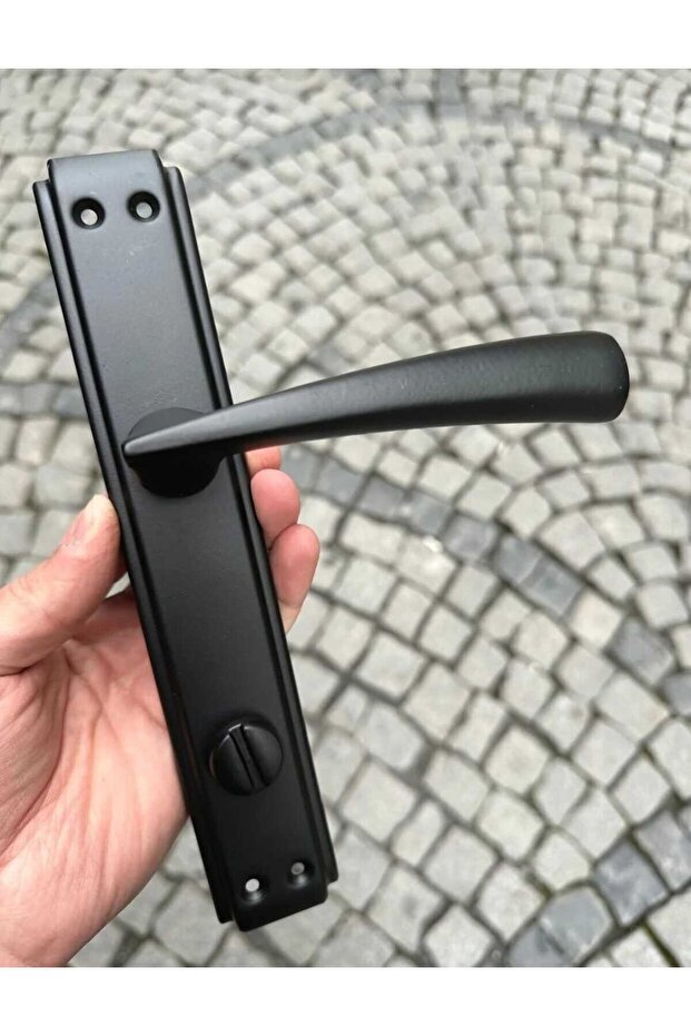 Sofuoğlu Hazal Matt Black with Mirror (Bathroom-Wc) (Right) Door Handle (Specify the Direction!) - 3