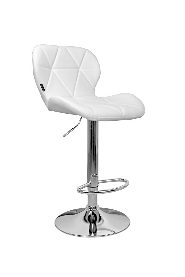 Sevilla white adjustable stool - 8