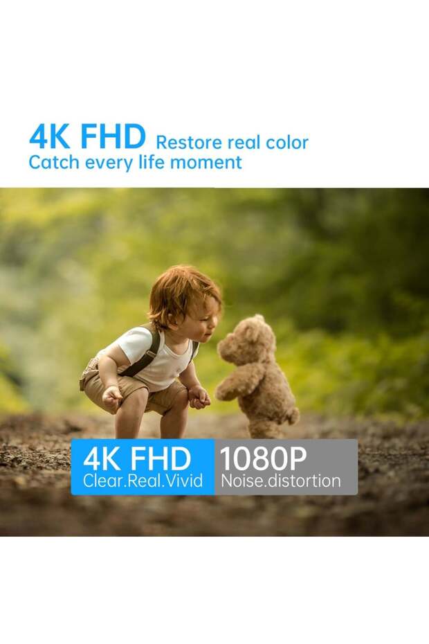 4K IP Camera in Office Clock, Wi-Fi, with Motion Detection, Night Vision, App Control - 2