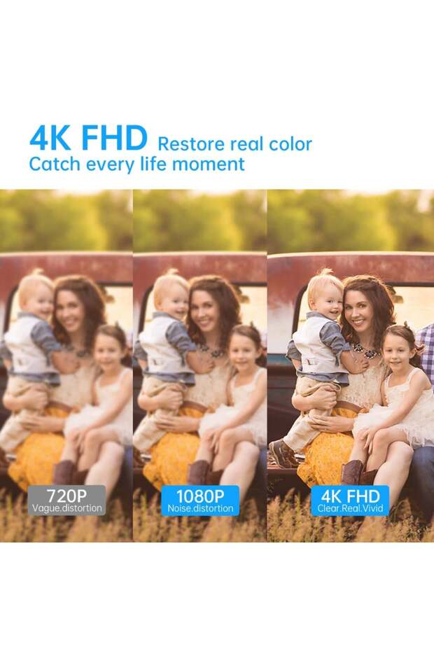 4K IP Camera in Office Clock, Wi-Fi, with Motion Detection, Night Vision, App Control - 3