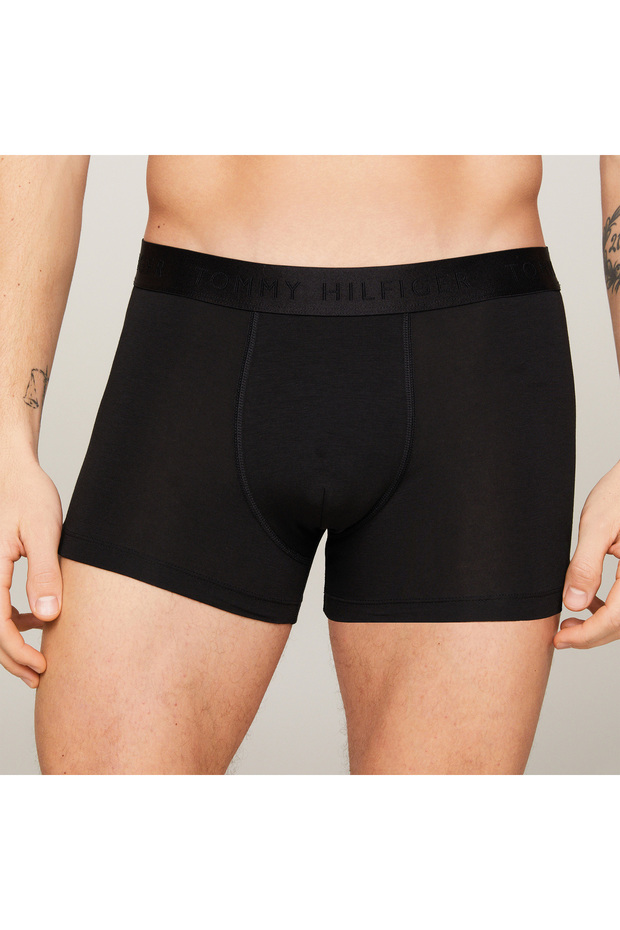 Trunk 3'lü Erkek Siyah Boxer - 2