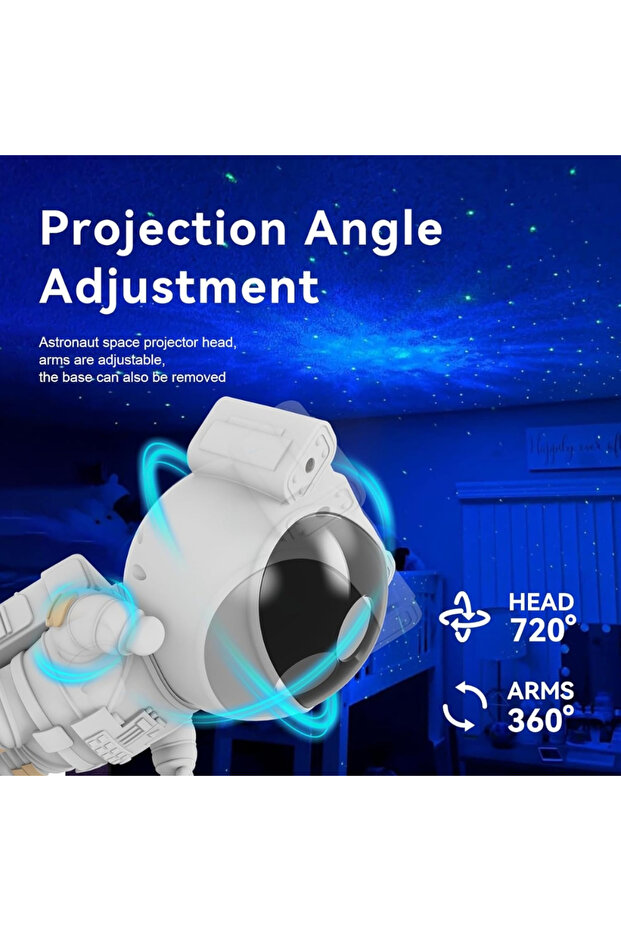 Astronaut Night Light Projector Constellations Stars and Galaxy with Remote Control and Timer - 16