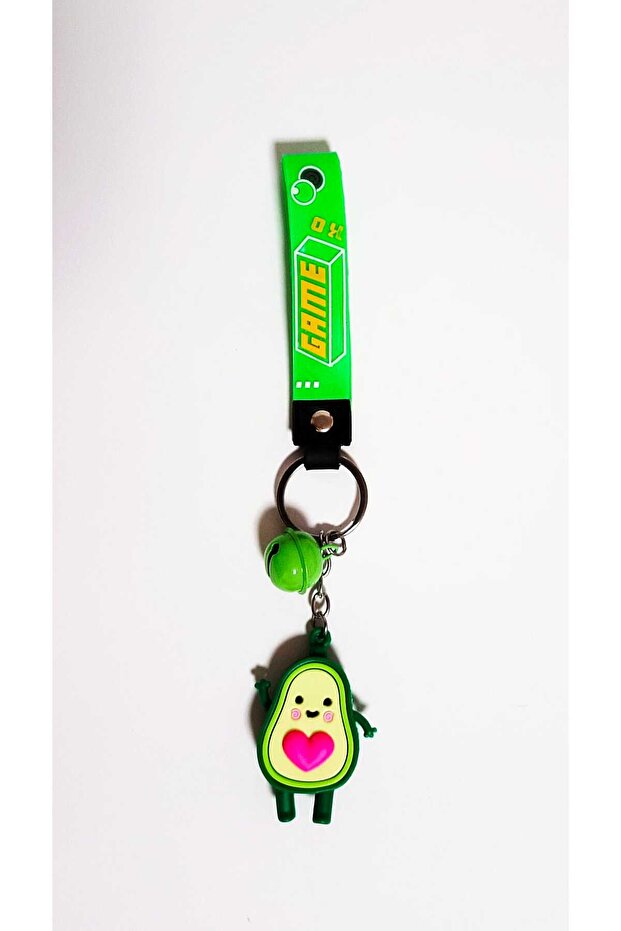 Keychain Pink Heart Avocado