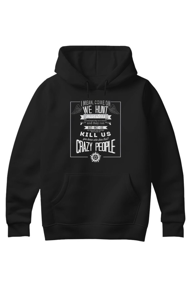 Designed for Supernatural Fans! Supernatural Designed Unisex Cotton Sweatshirt (Hoodie)