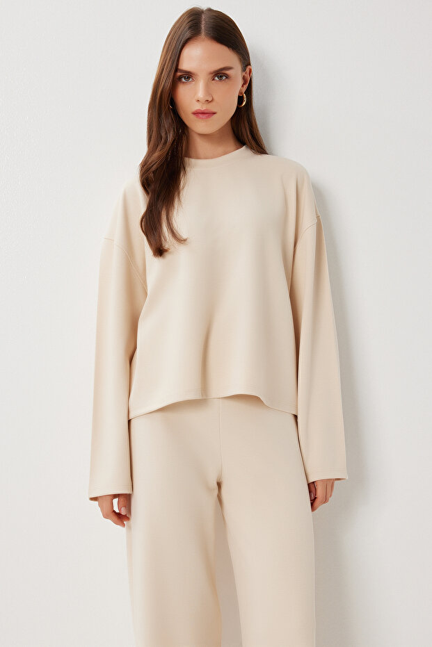 Basic Alt-Üst Örme Takım LCR0102 KREM - 4