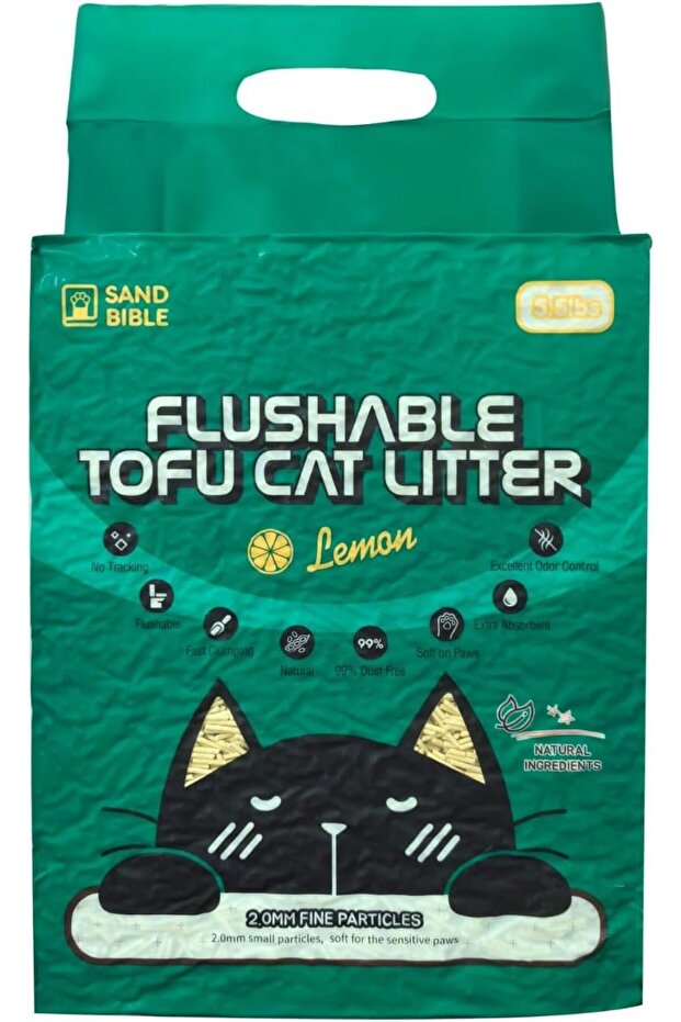 Pack of 6, Natural Flushable Tofu Cat Litter - Lavender, Strong Clumping, Ultra Absorbent