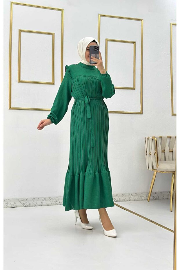 PİLİSELİ SOFİA ELBİSE - 3