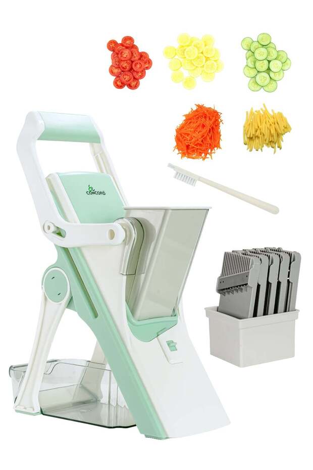 - Chef Aide Safe Mandoline Slicer for Kitchen, Multifunctional Slicer
