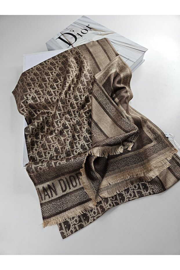 CD Desen A Kalite Kaşmir İpek Şal Silk Scrafs Shawl Hijab - 3