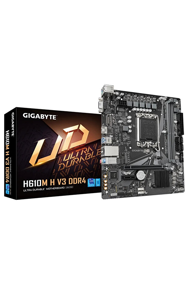 H610M H V3 DDR4 3200MHZ M.2 HDMI VGA MATX 1700P - 1