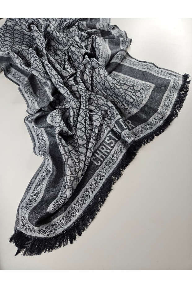 CD Desen A Kalite Kaşmir İpek Şal Silk Scrafs Shawl Hijab - 2