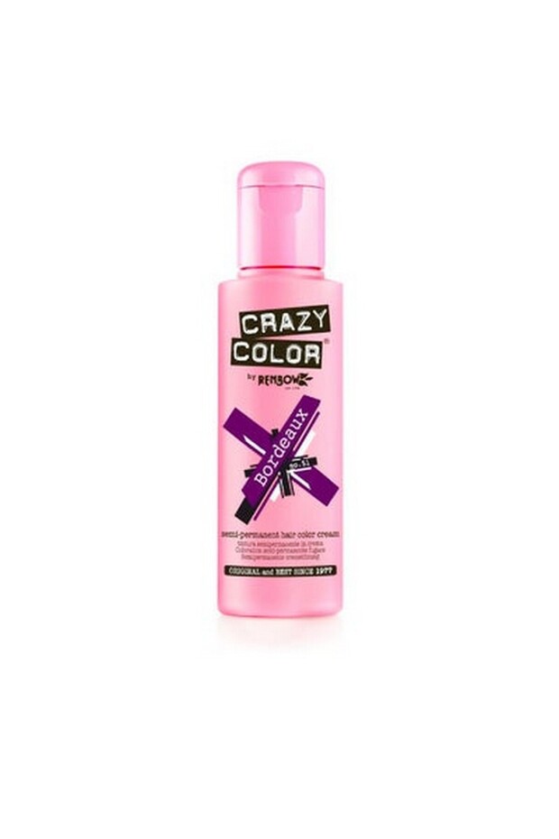 Semi Permanent Hair Color Cream Bordeaux 51 Vibrant Red Hair Dye Long Lasting 100ml