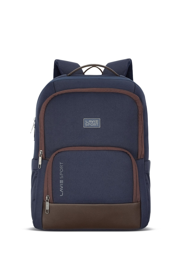 Baron 21L Laptop Backpack For Men & Women |Boys & Girls (Navy/Choco)