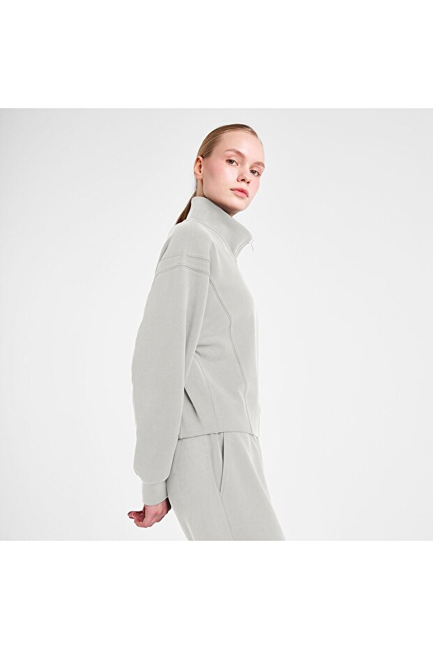 25N-2105 Fermuarlı Sweatshırt - 3