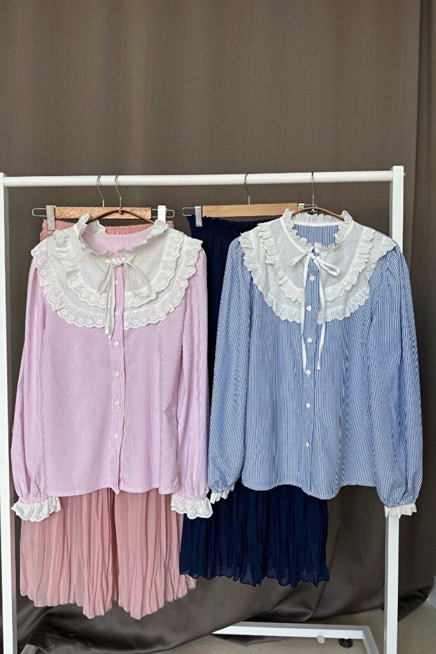 Michel Pembe Gömlek - 6