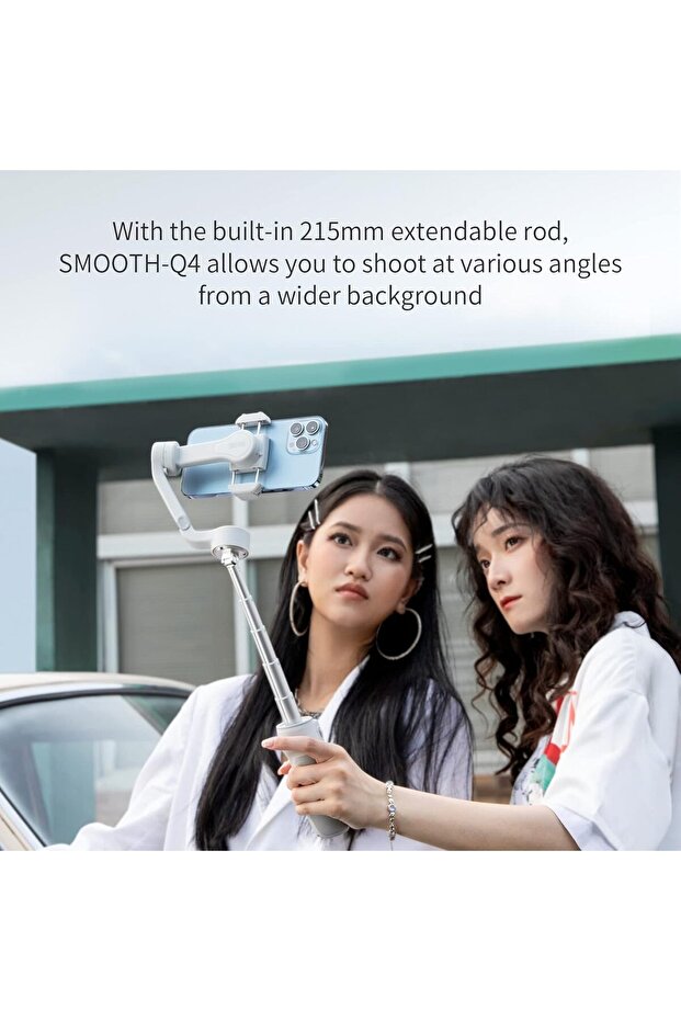 Smooth Q4 3-Axis Smartphone Gimbal Stabilizer with Built-in Extension Rod - 4