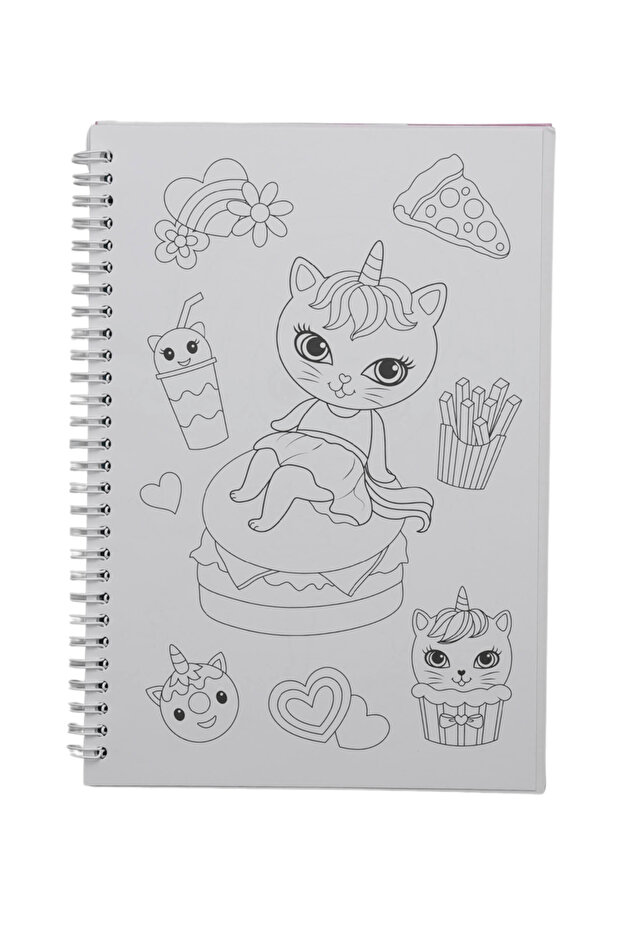 Style on 2 in 1 Activity Book Cat Design Notebook Set K9011 - 2