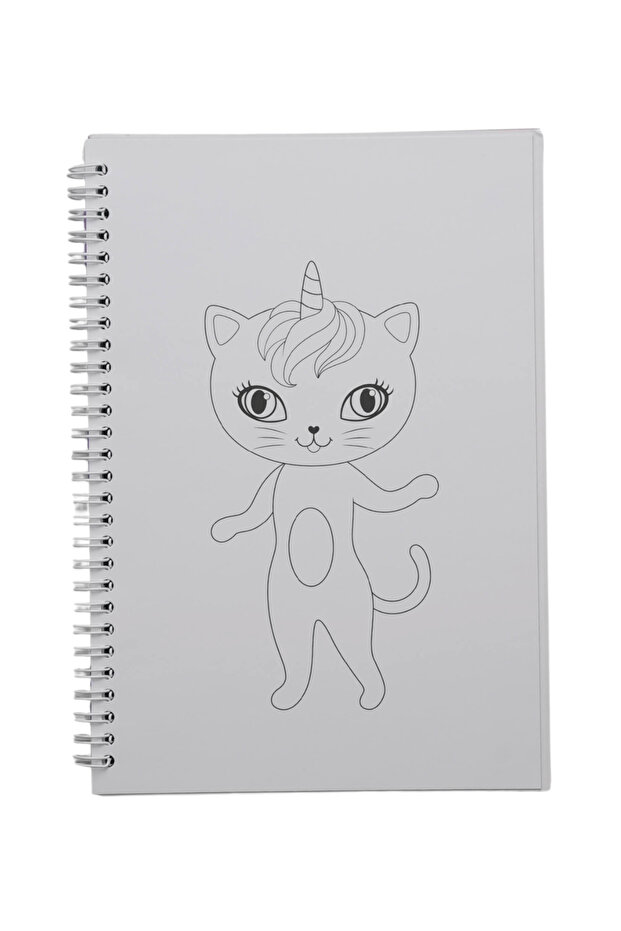 Style on 2 in 1 Activity Book Cat Design Notebook Set K9011 - 3