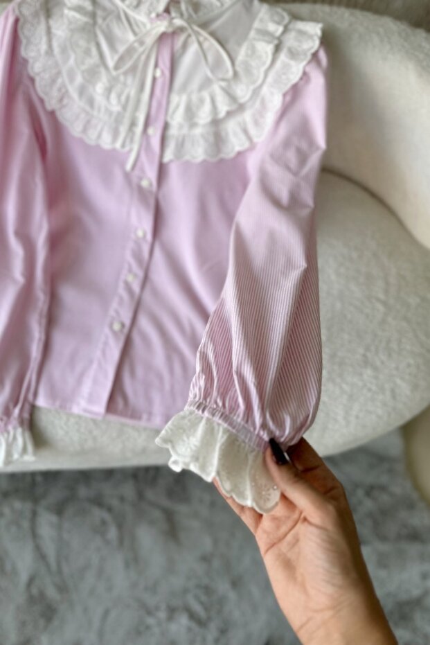 Michel Pembe Gömlek - 5