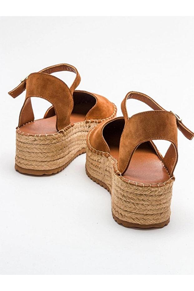 HASIR TABAN DERİ SANDALET TABA - 5