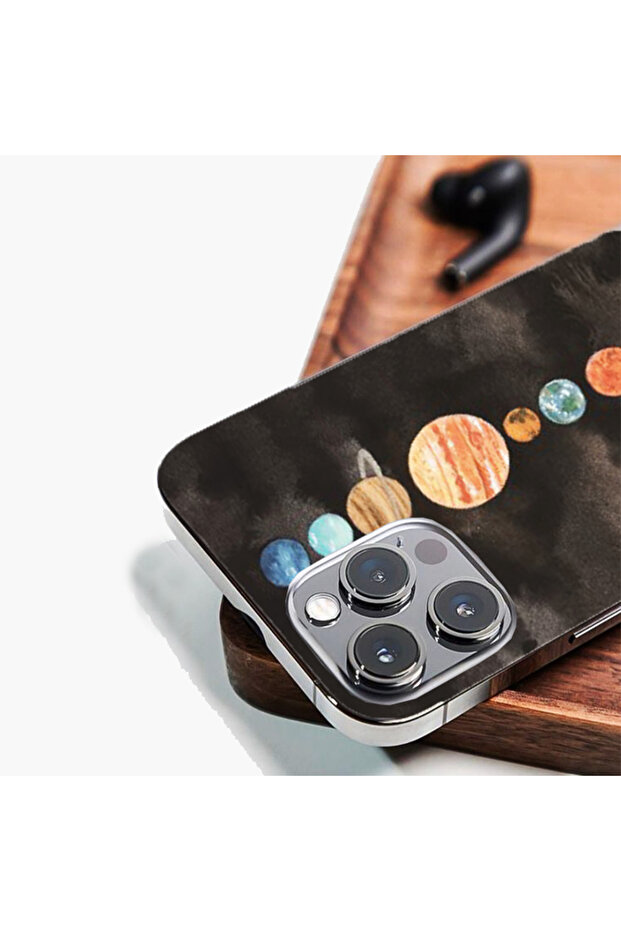 Back Skin Foil for Apple Iphone 15 Pro Max, Solar System Design, Multicolor - 4