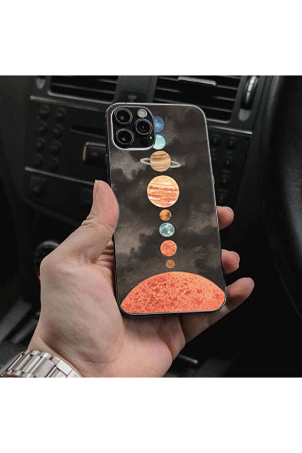 Back Skin Foil for Apple Iphone 15 Pro Max, Solar System Design, Multicolor - 3