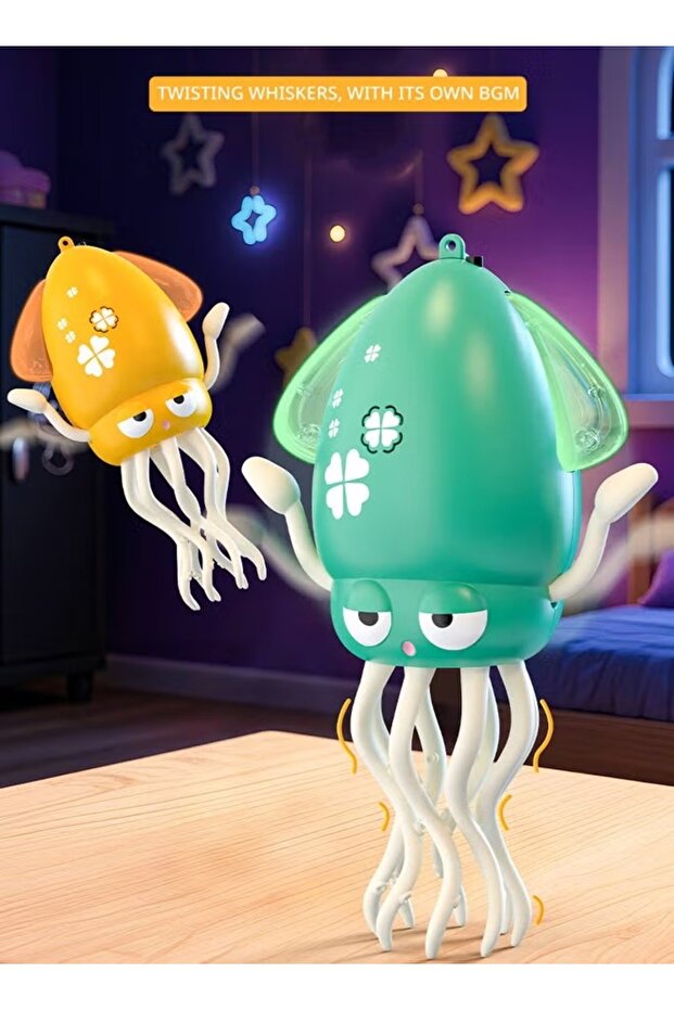 لعبة الحبار الراقصة (Squid Dance) – لعبة تفاعلية للأطفال بمستشعر حركة، إضاءة ملونة وموسيقى مرحة