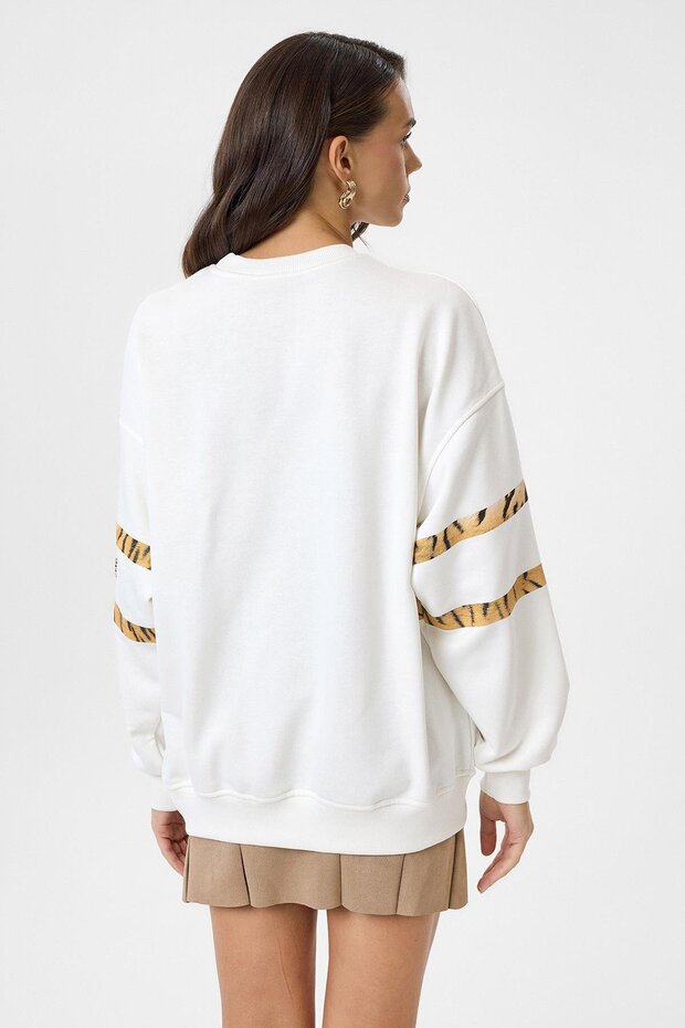 Kaplan Baskılı Sweatshirt - 6