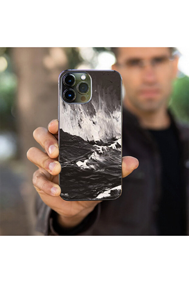 Folie Skin Spate pentru Apple Iphone 11 Pro, Waves Design, High Grip, Multicolor - 3