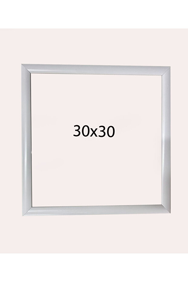 إطار أبيض مقاس 30×30