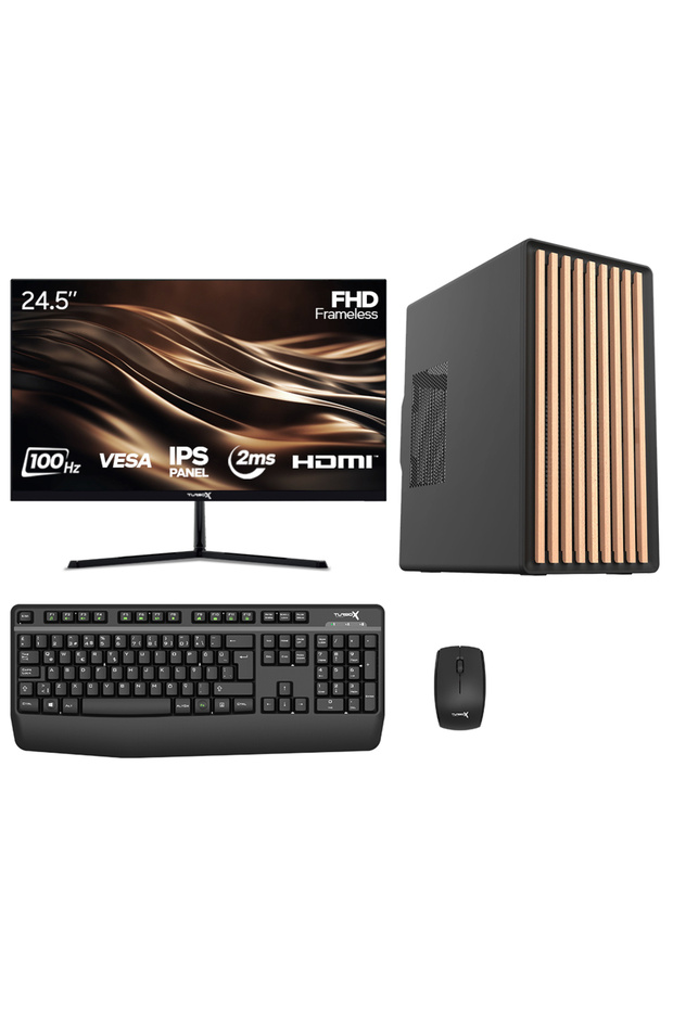 Tx8151 i5 12400 32GB DDR5 Ram 1TB M.2 NVMe SSD 24.5 inç Monitör Masaüstü Ofis Hazır Sistem - 1