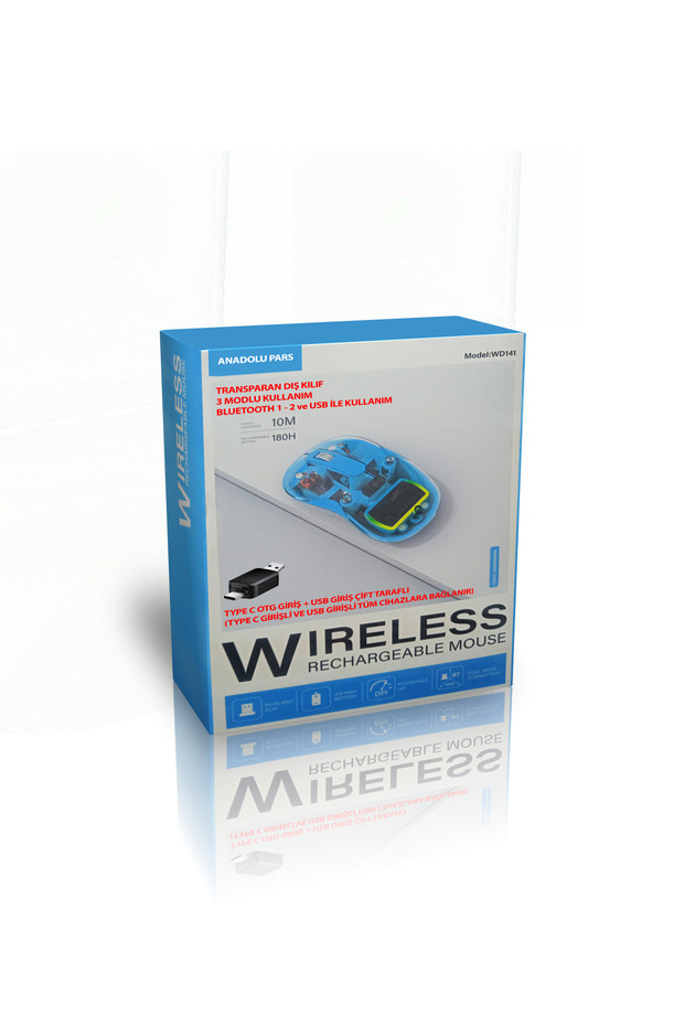 Bluetooth Mouse - TypeC Mouse - USB Mouse - Masaüstü Mouse - Kablosuz Mouse - 2