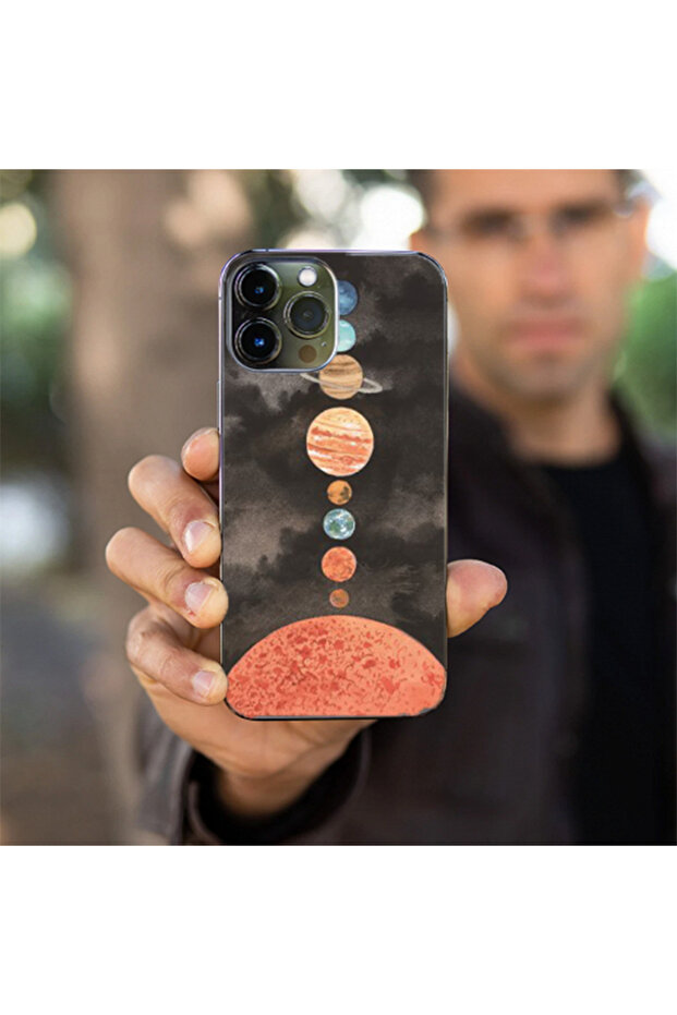 Back Skin Foil for Apple Iphone 15 Pro Max, Solar System Design, Multicolor - 2