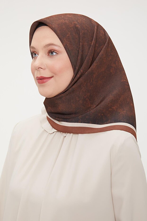 Kiremit Ebruli Aura Eşarp - 1