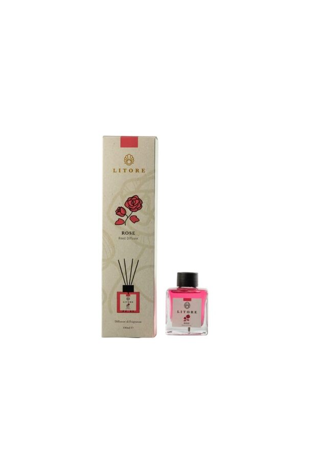 Rose Reed Diffuser, Best Aromatherapy Perfume, Oil & Reed Diffuser Sticks- 100 ml