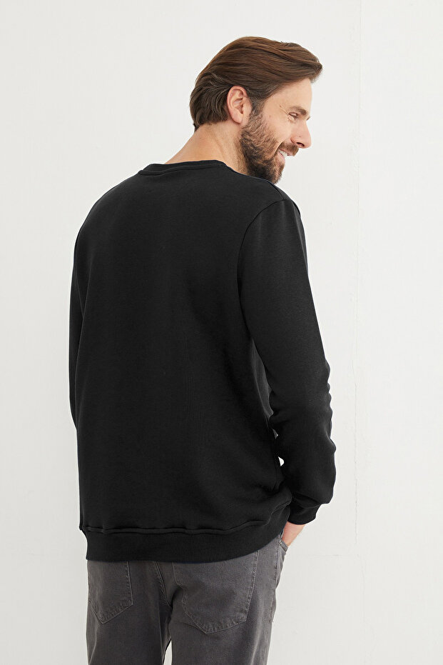 3 İplik Basic Bisiklet Yaka Sweatshirt - 8