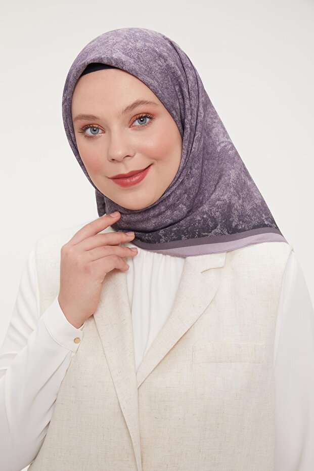 Lila Ebruli Aura Eşarp - 2
