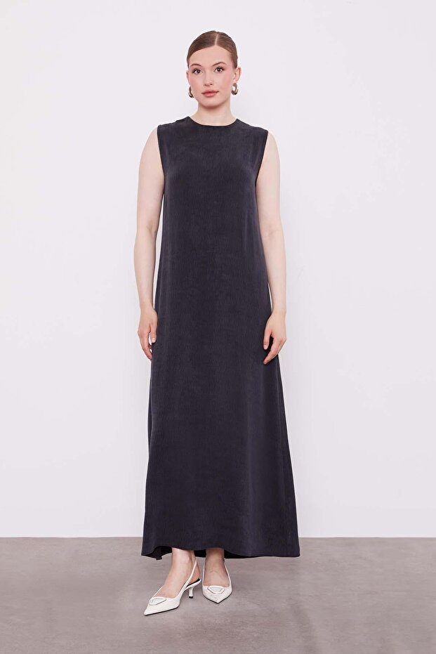 Siyah Taş Detaylı Fermuarlı Ceket Takım - 5