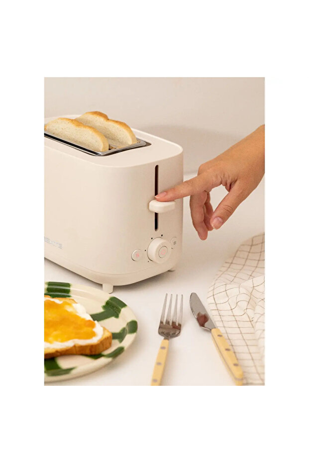 Toaster, CREATE, Toast Studio, 2 slices, cream - 2